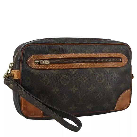 LOUIS VUITTON Monogram Marly Dragonne GM Clutch Bag - Picture 1 of 15